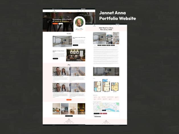jannet anna portfolio website